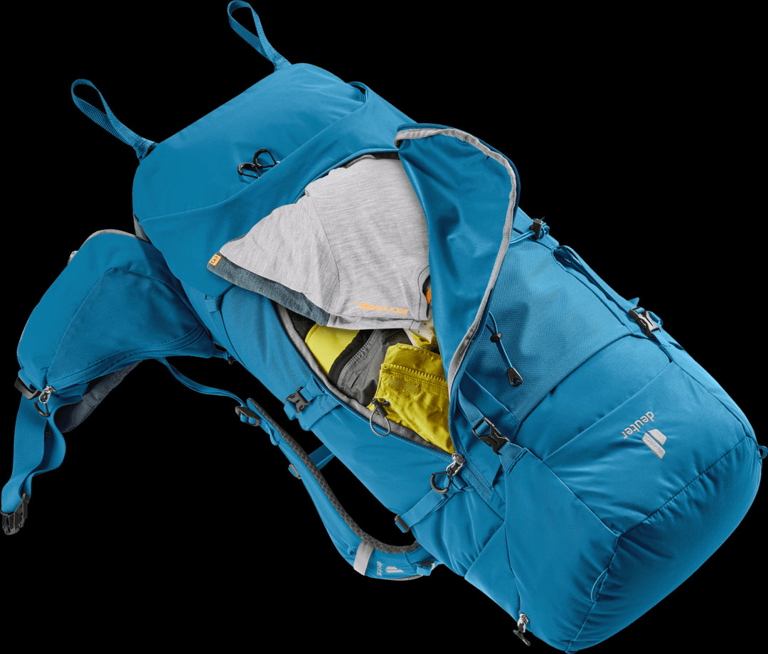 MOCHILA AIRCONTACT CORE 70 + 10 REEF-INK – DEUTER