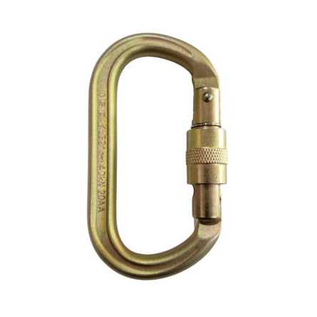 Mosquetón Acero Oval Rosca 40 kN KL321 – ISC
